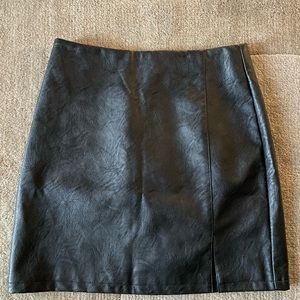 Top shop vegan leather mini skirt